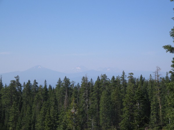 Mtns too hazy to see b/c of forest fires